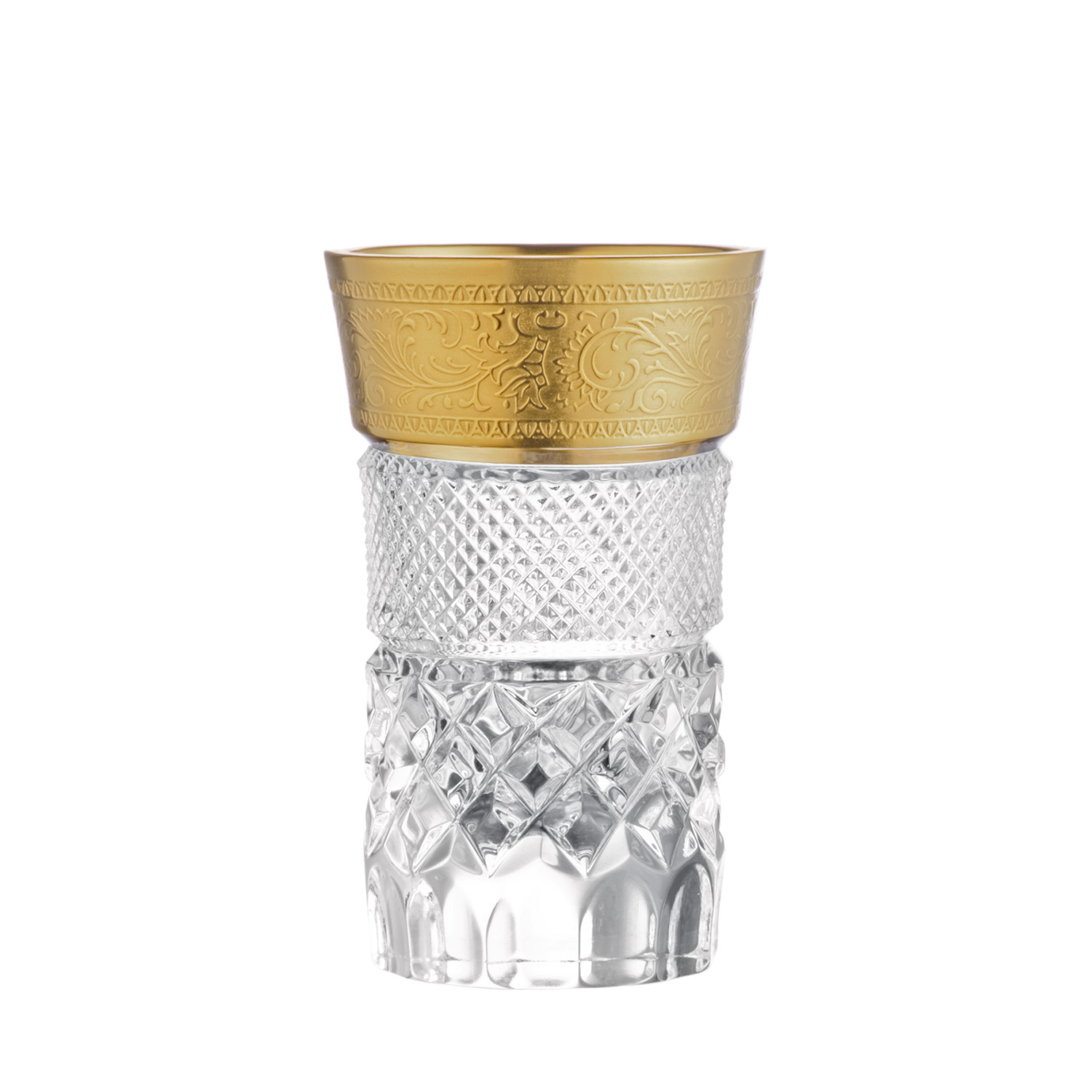 Shot glass crystal Rococo clear (8 cm)