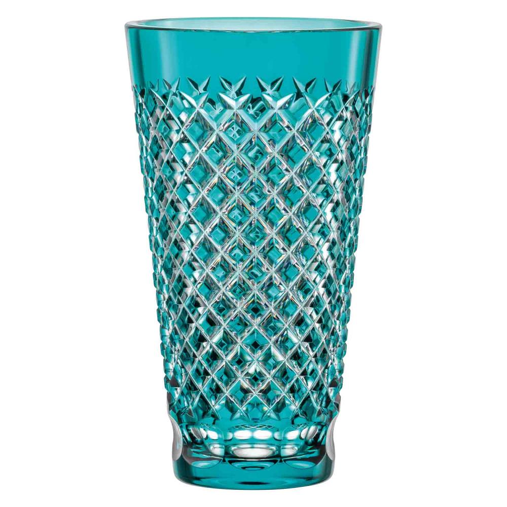Vase crystal Karo azure (28 cm)