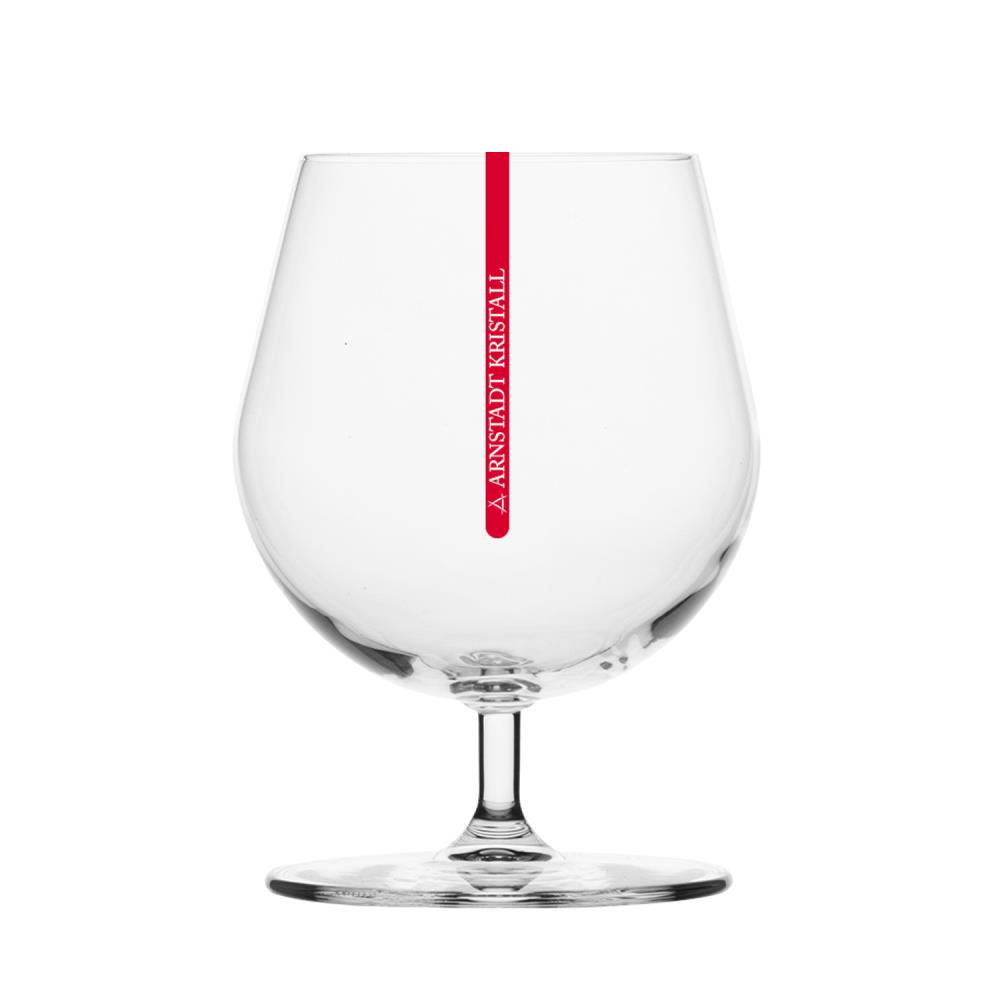 Cognac glass crystal Redstripe clear (13,5 cm)
