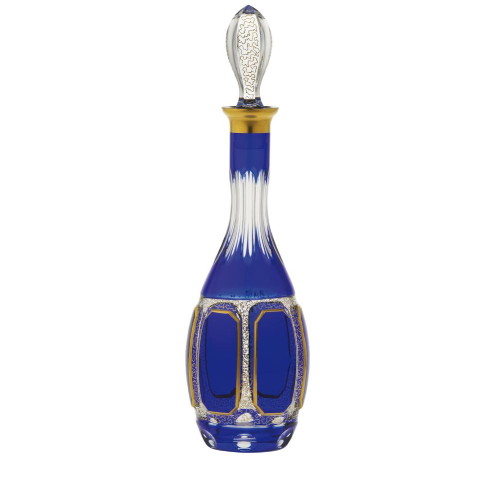 Wine carafe decanter crystal Antike kobalt (37,3cm)