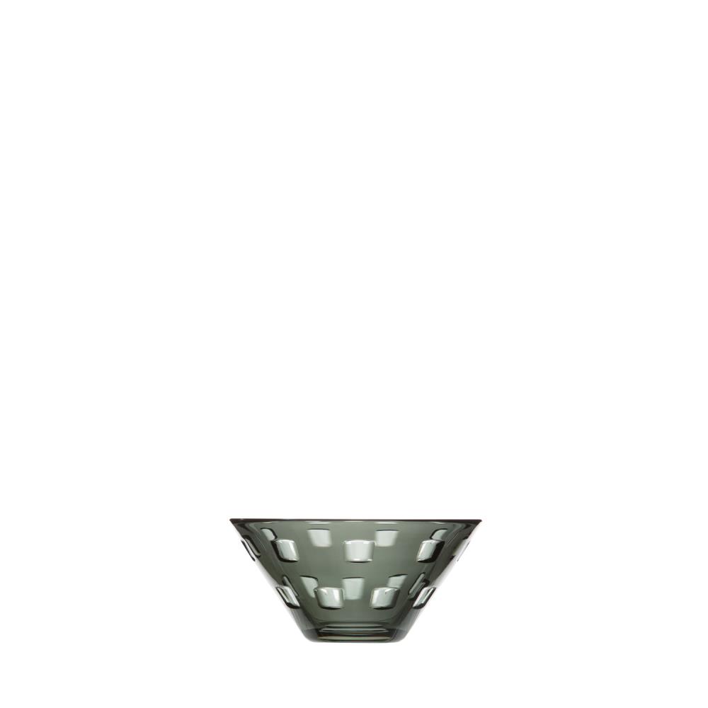 Schale Kristallglas Quadro grey (20 cm)