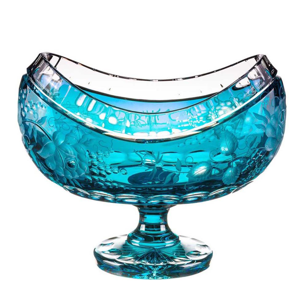 Jardiniere Kristall Primerose türkis (26 cm)