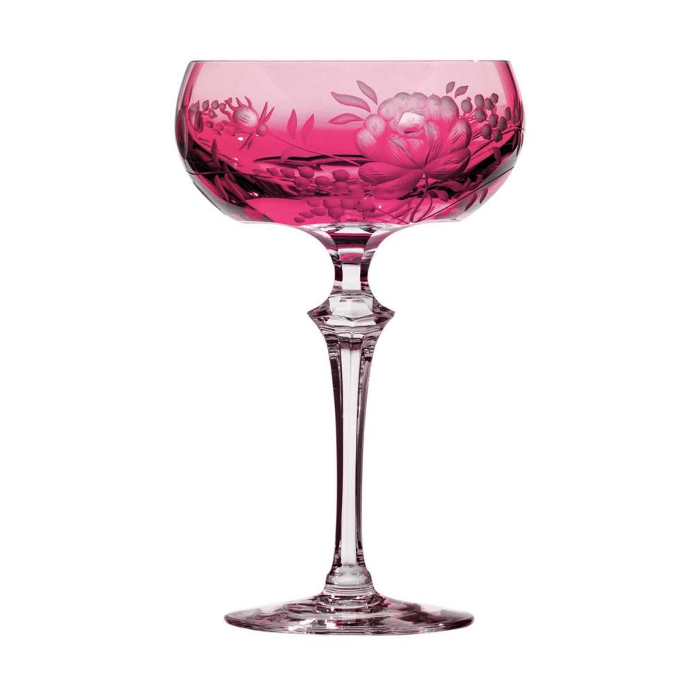 Cocktailglas Kristallglas Primerose rubin rot (17,5 cm)