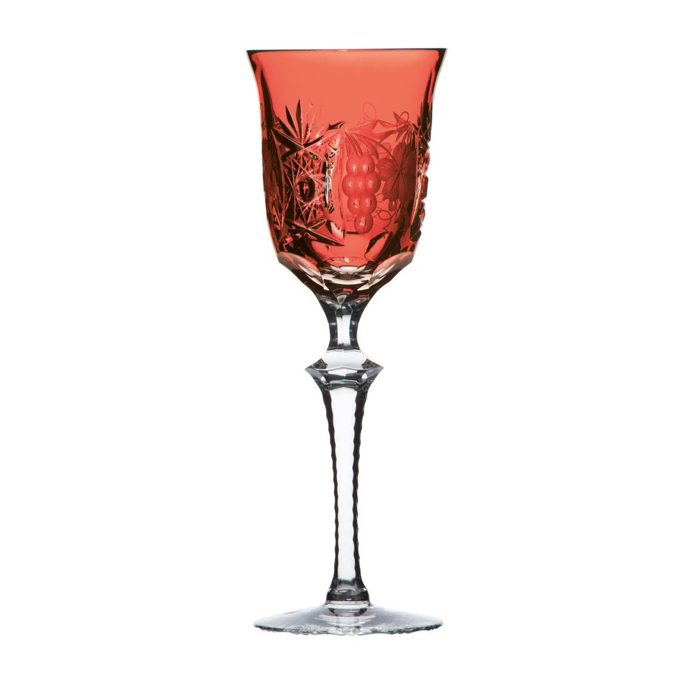 Wine glass crystal grape ruby ​​(23.5 cm)