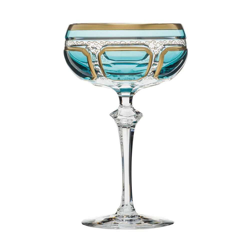 Cocktail glass crystal Antike azur (17 cm)