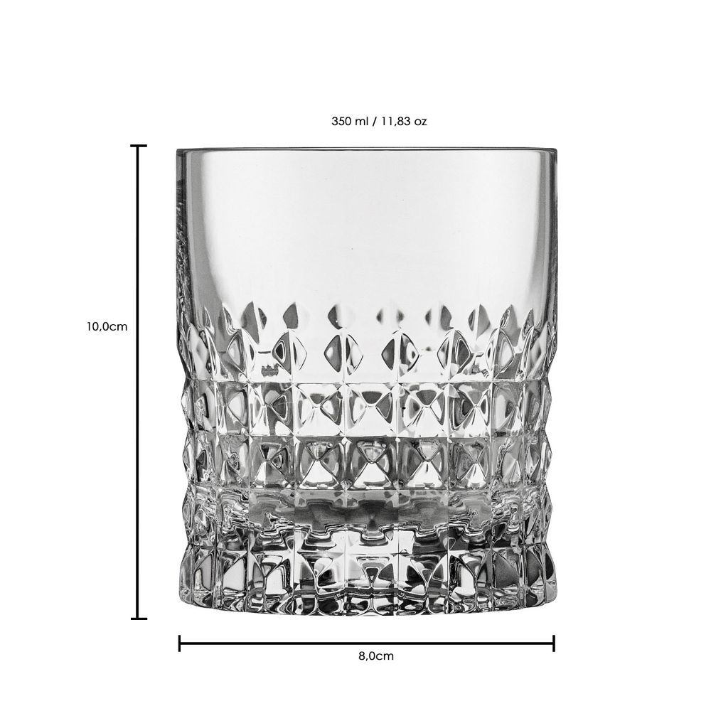 Whiskey glass crystal Rocks clear (10cm)