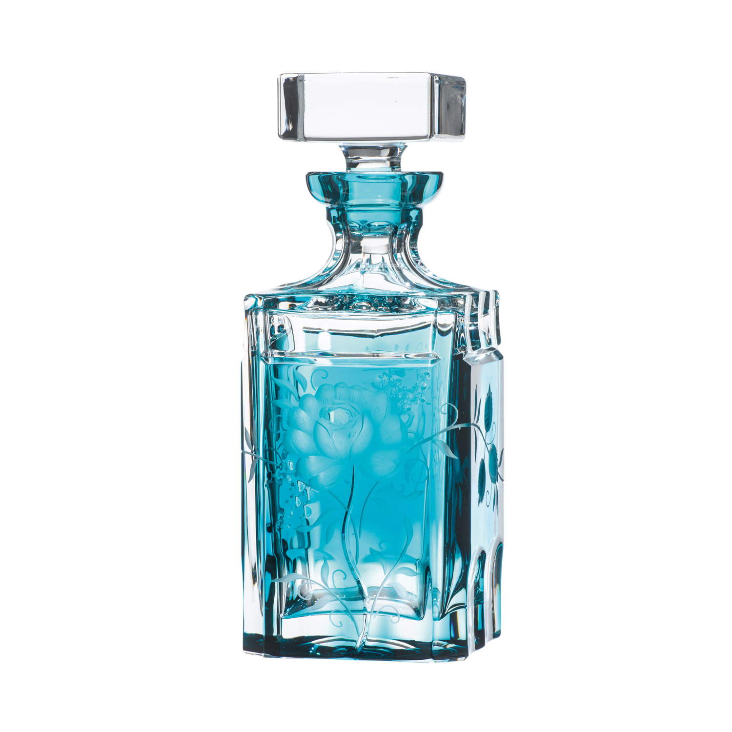 WHISKEY CARAFE CRYSTAL PRIMEROSE AZURE (25 CM)