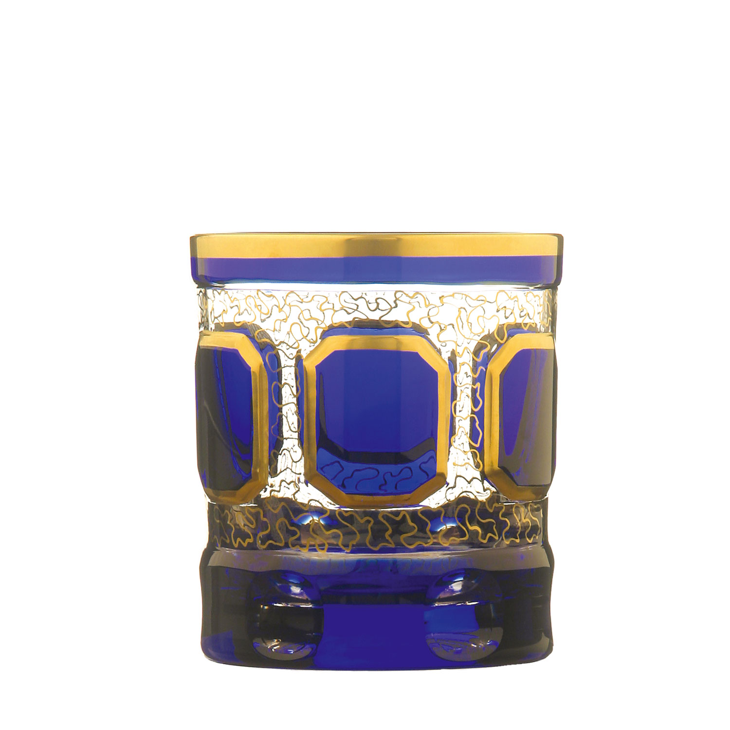 Whiskey glass crystal Antike kobalt (9 cm)