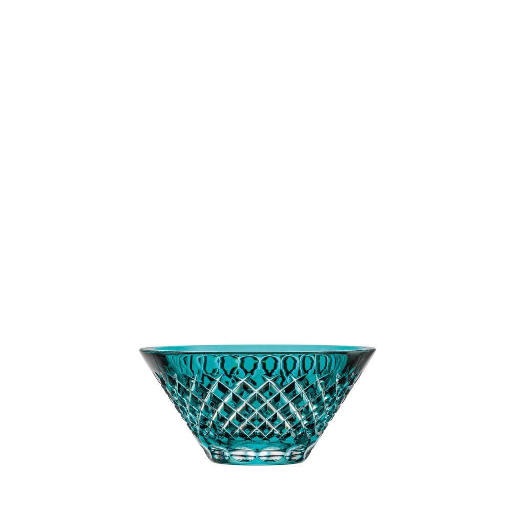 Schale Kristallglas Karo azur (24 cm)