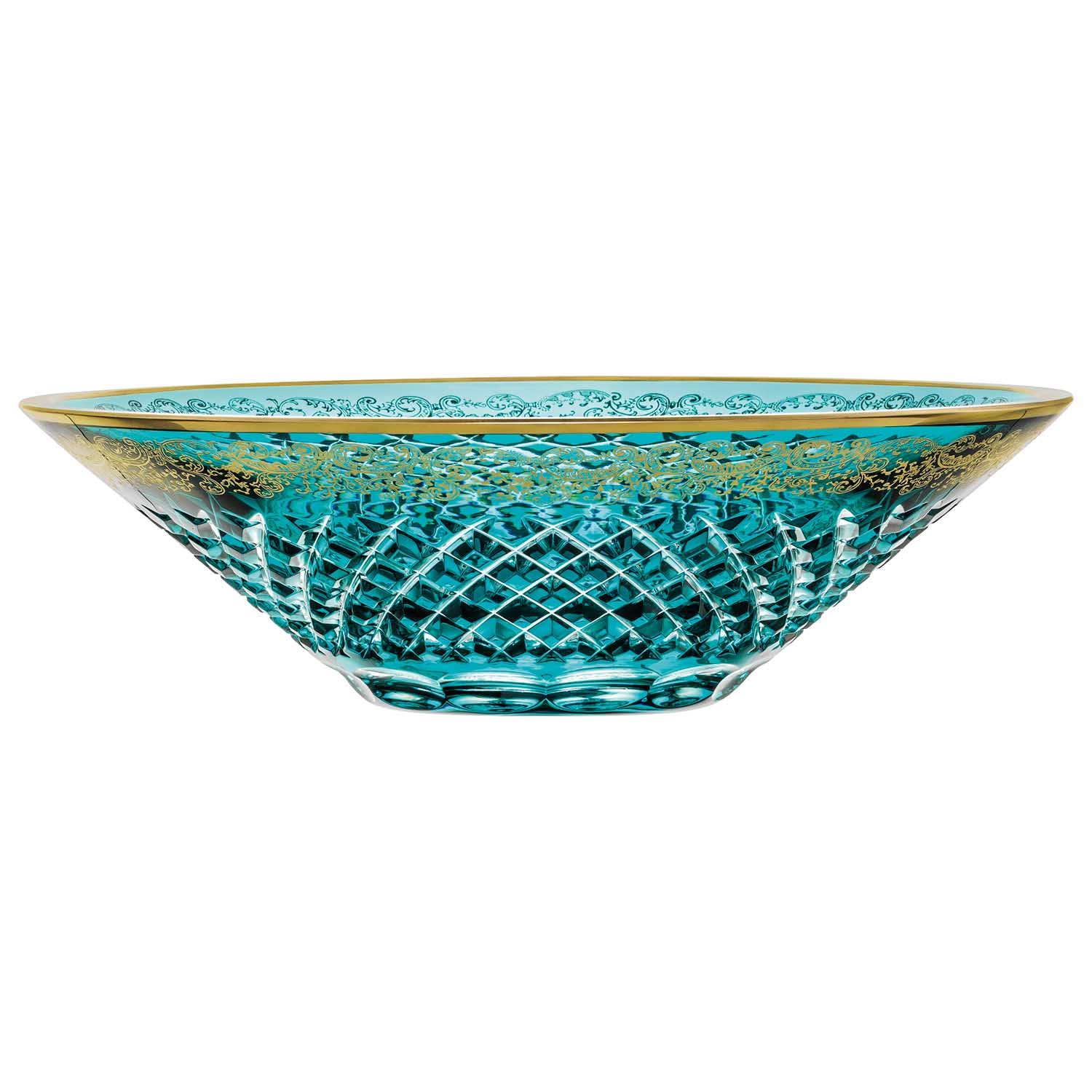 Schale Kristallglas Arabeske azur (36 cm)