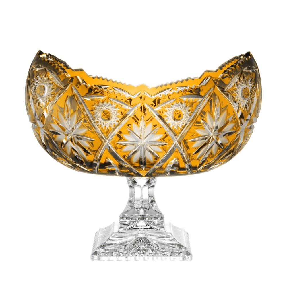 Jardiniere crystal Nice amber (26 cm)