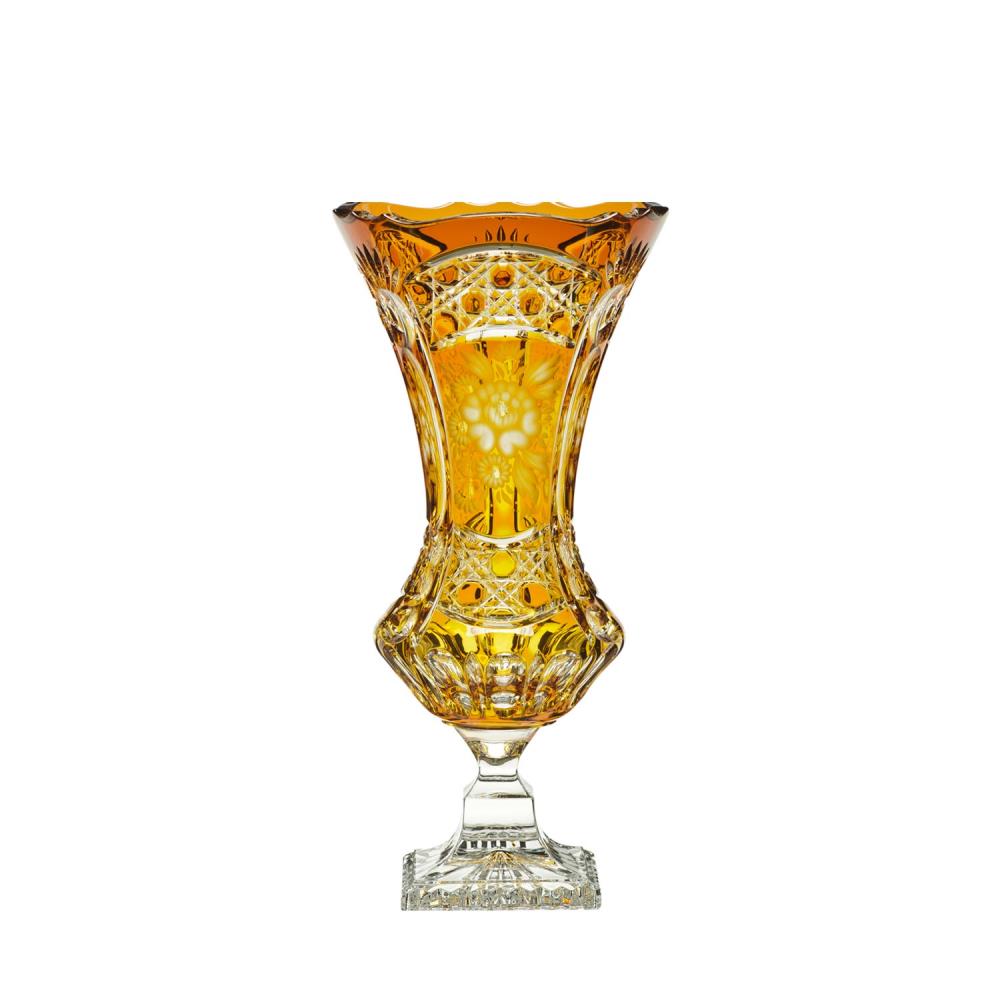 Vase Crystal Luxury amber (34 cm)