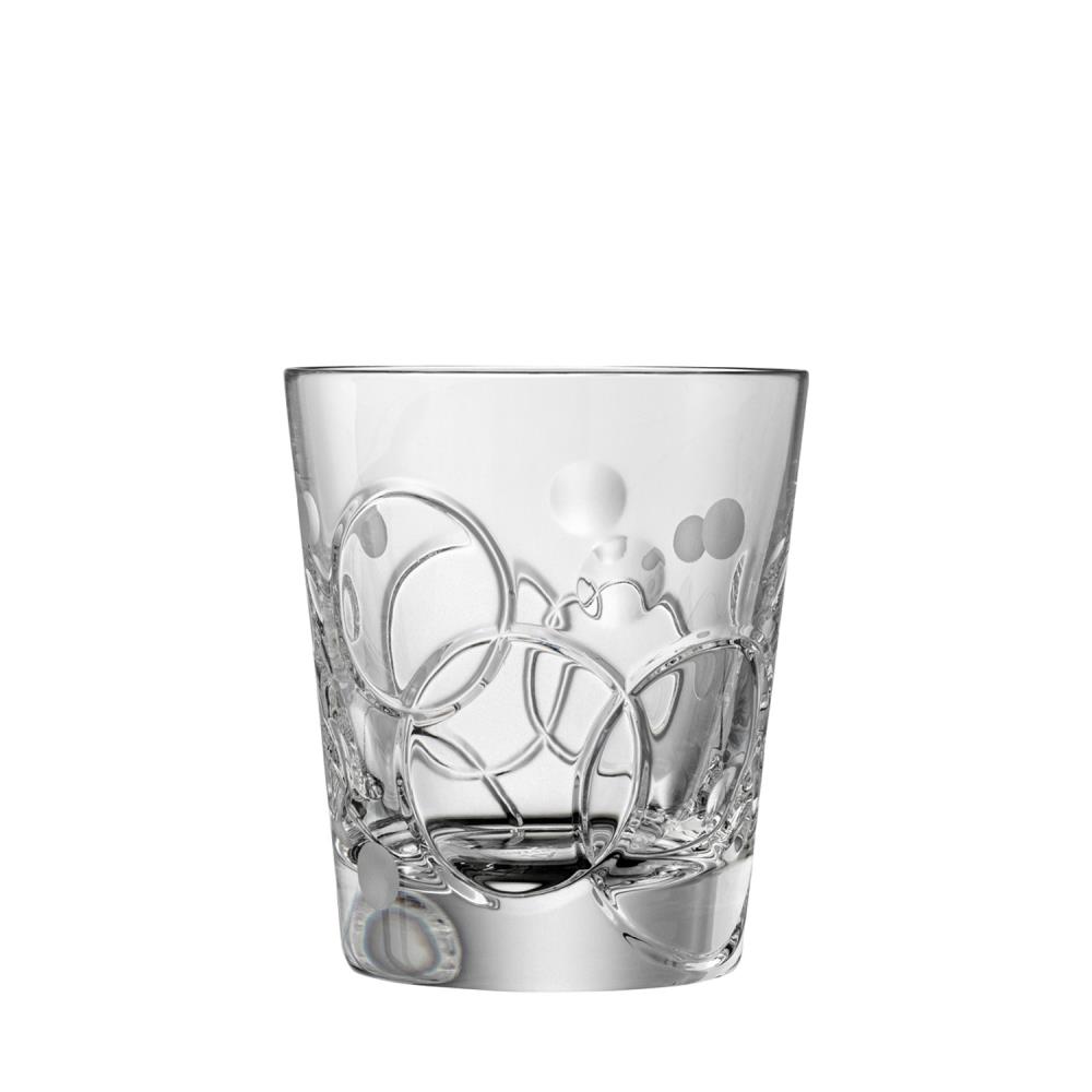 Drinking glass crystal circle clear (8.5 cm)