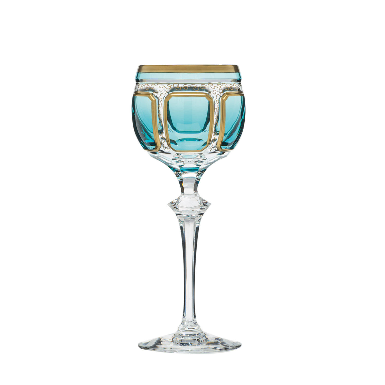 White wine glass crystal Antike azure (21.5 cm)