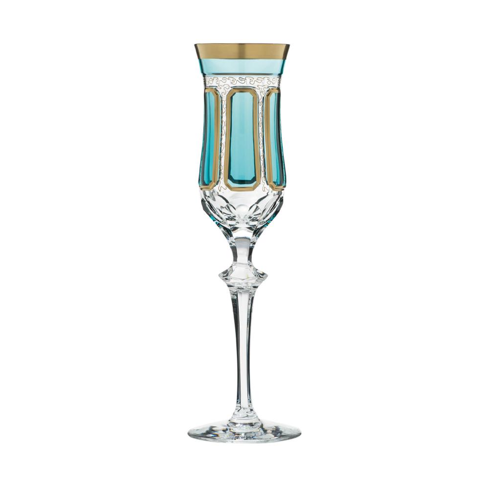 Champagne glass crystal Antike azur (26 cm)