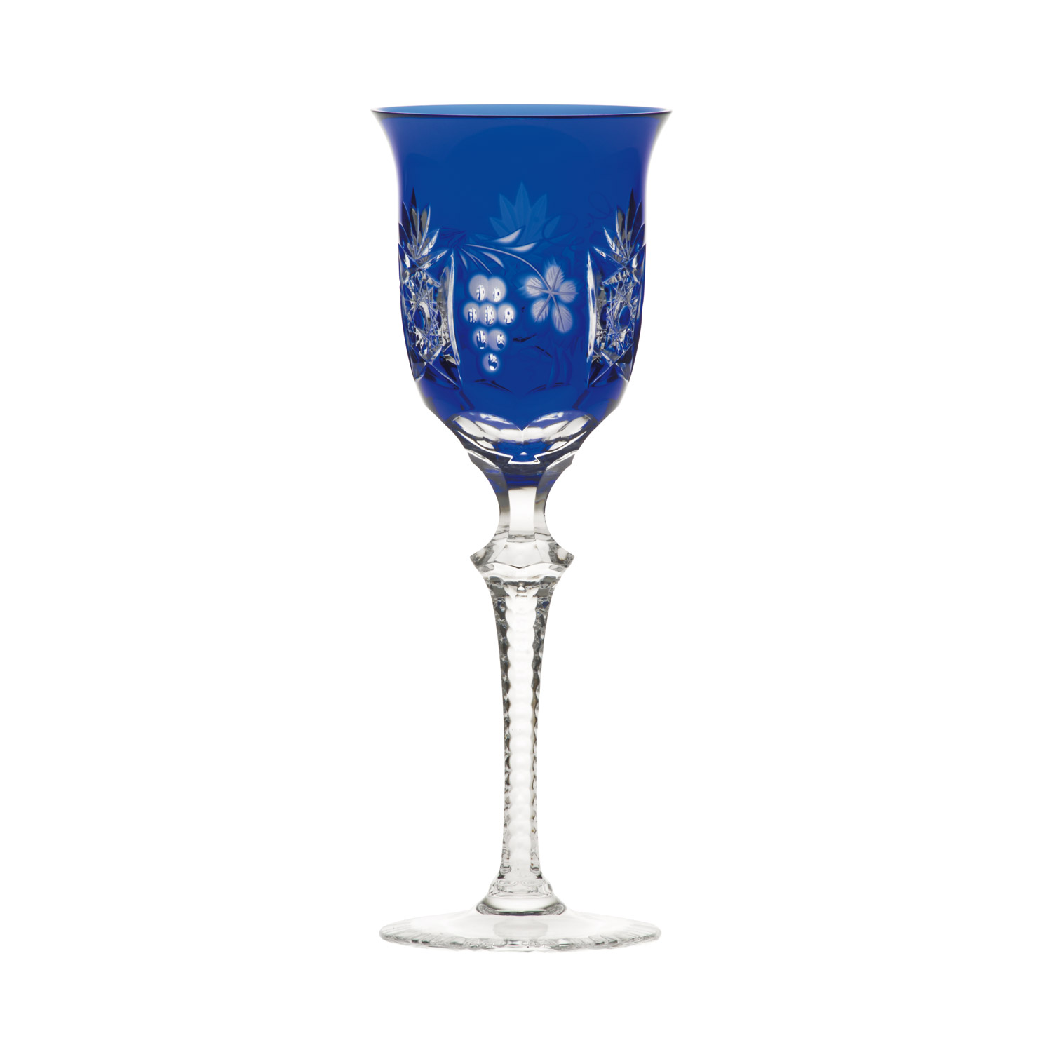 Wine glass crystal grape azure (23.5 cm)