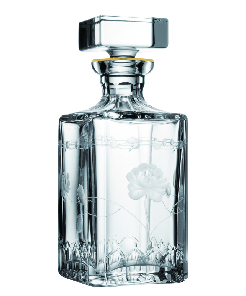 Whiskey Decanter Crystal Monrose Gold clear (25 cm)