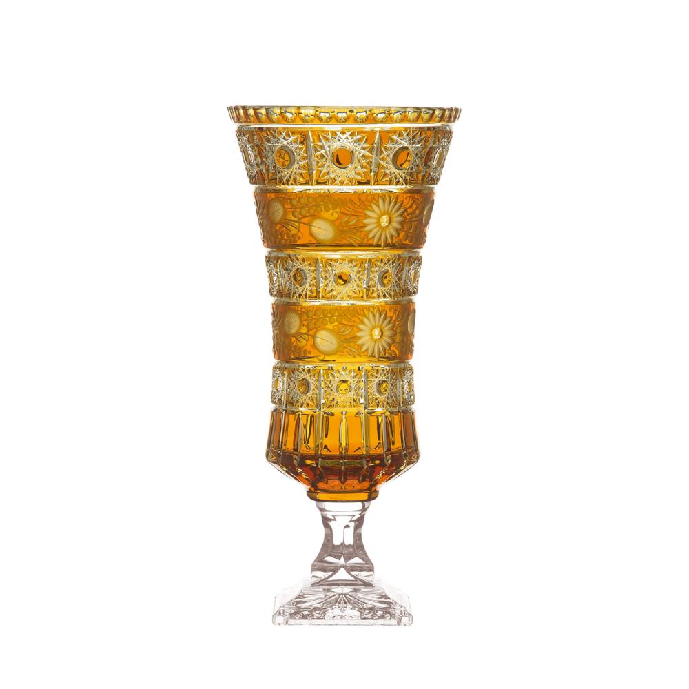 Vase crystal Madlein amber (43 cm)