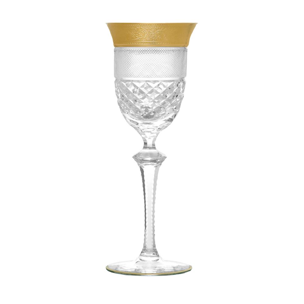 Red wine glass crystal Rococo clear (23.5 cm)