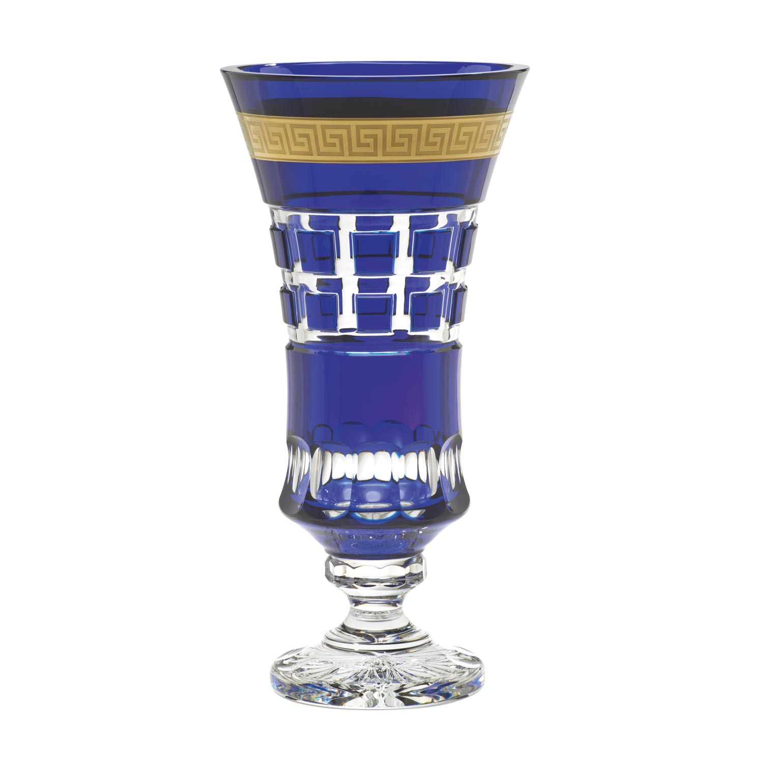 Vase Kristall Apollo kobalt (43 cm)
