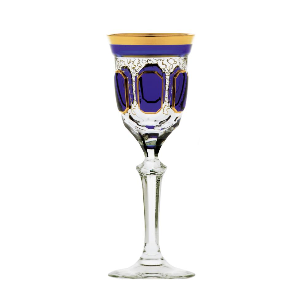 LIQUEUR GLASS CRYSTAL Antike kobalt (16 cm)