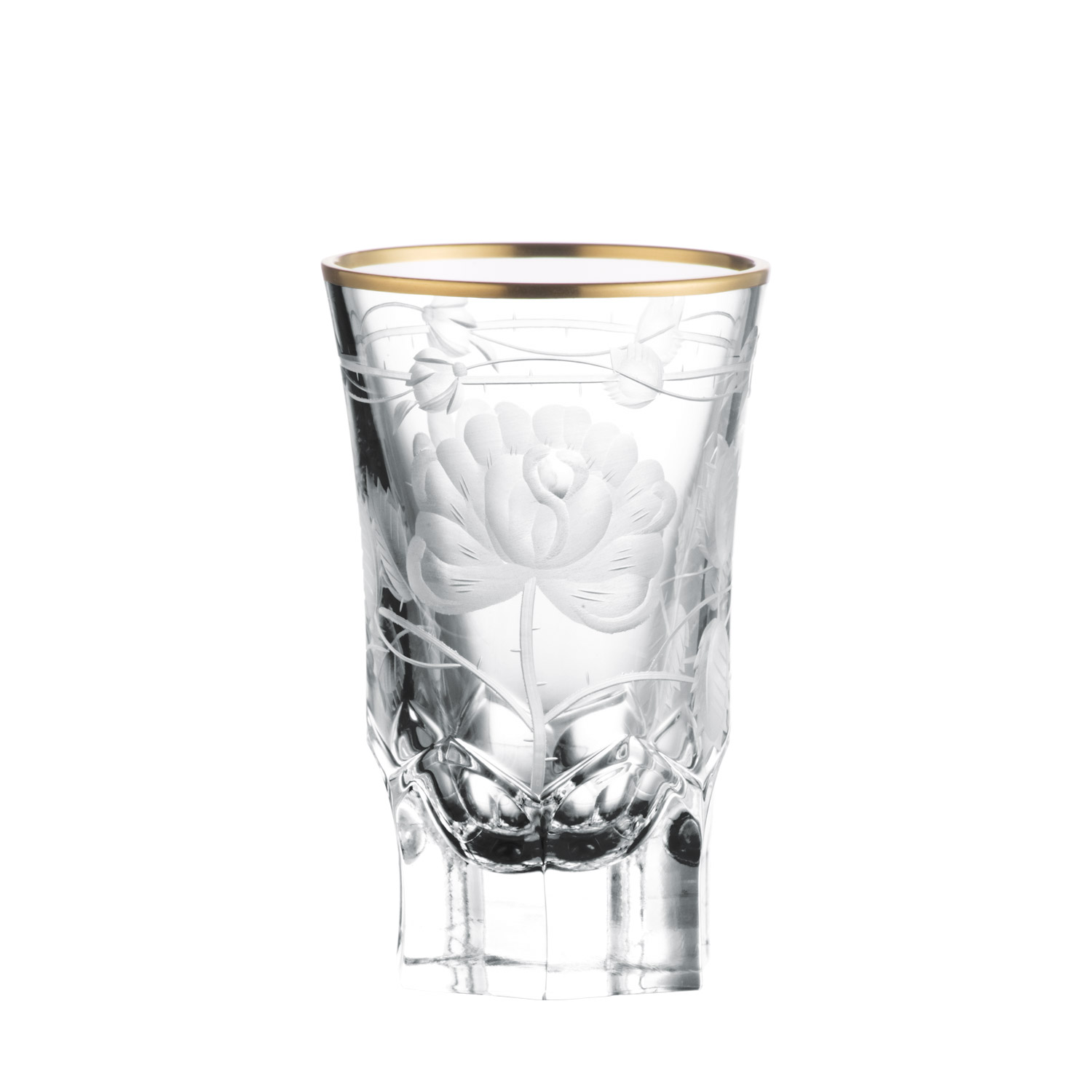 Schnapsglas Stamper Kristall Monrose Gold