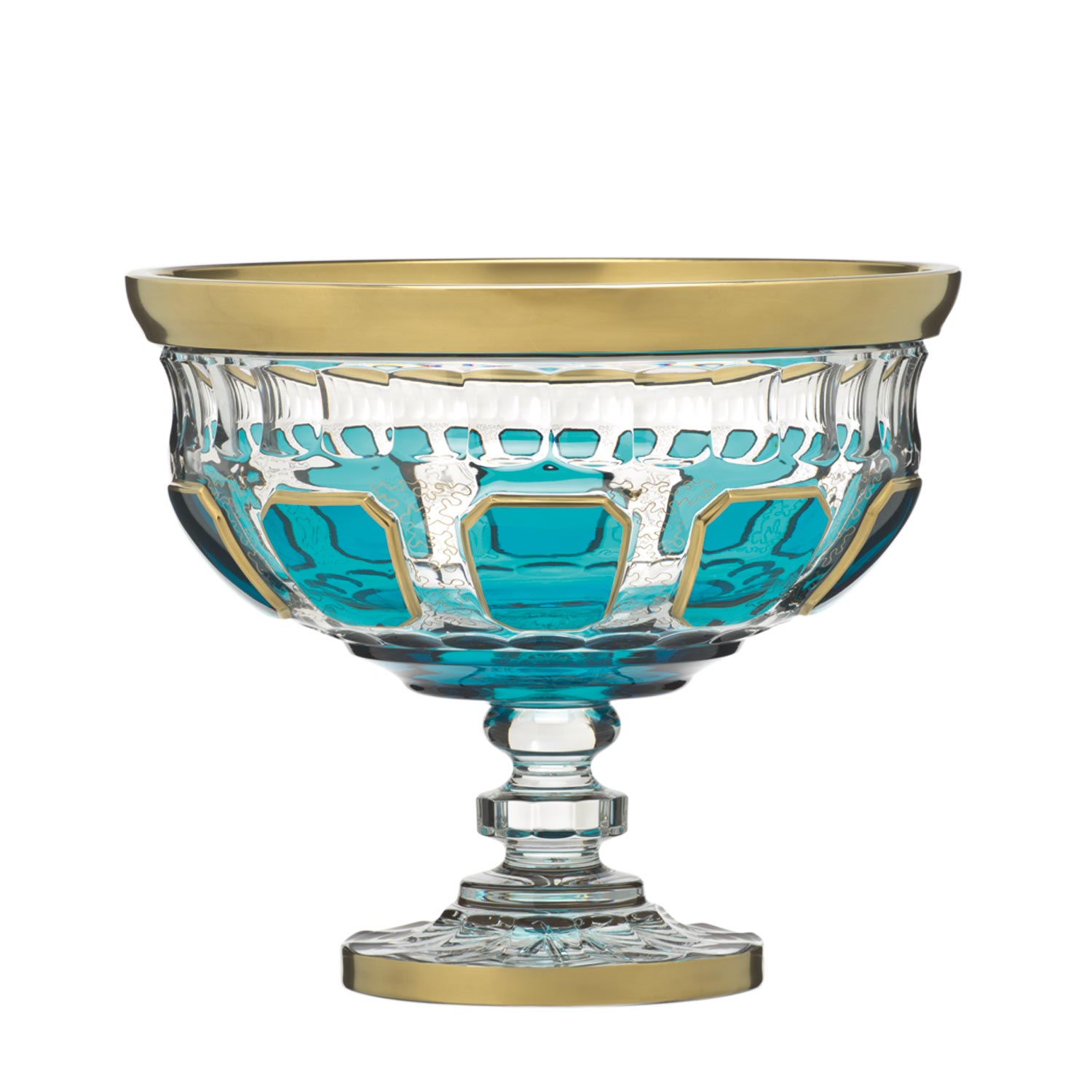Schale Kristallglas Antike amber (30 cm)