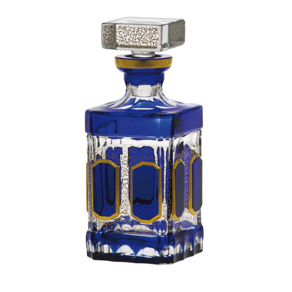 Whisky Karaffe Kristall Antike kobalt (25 cm)