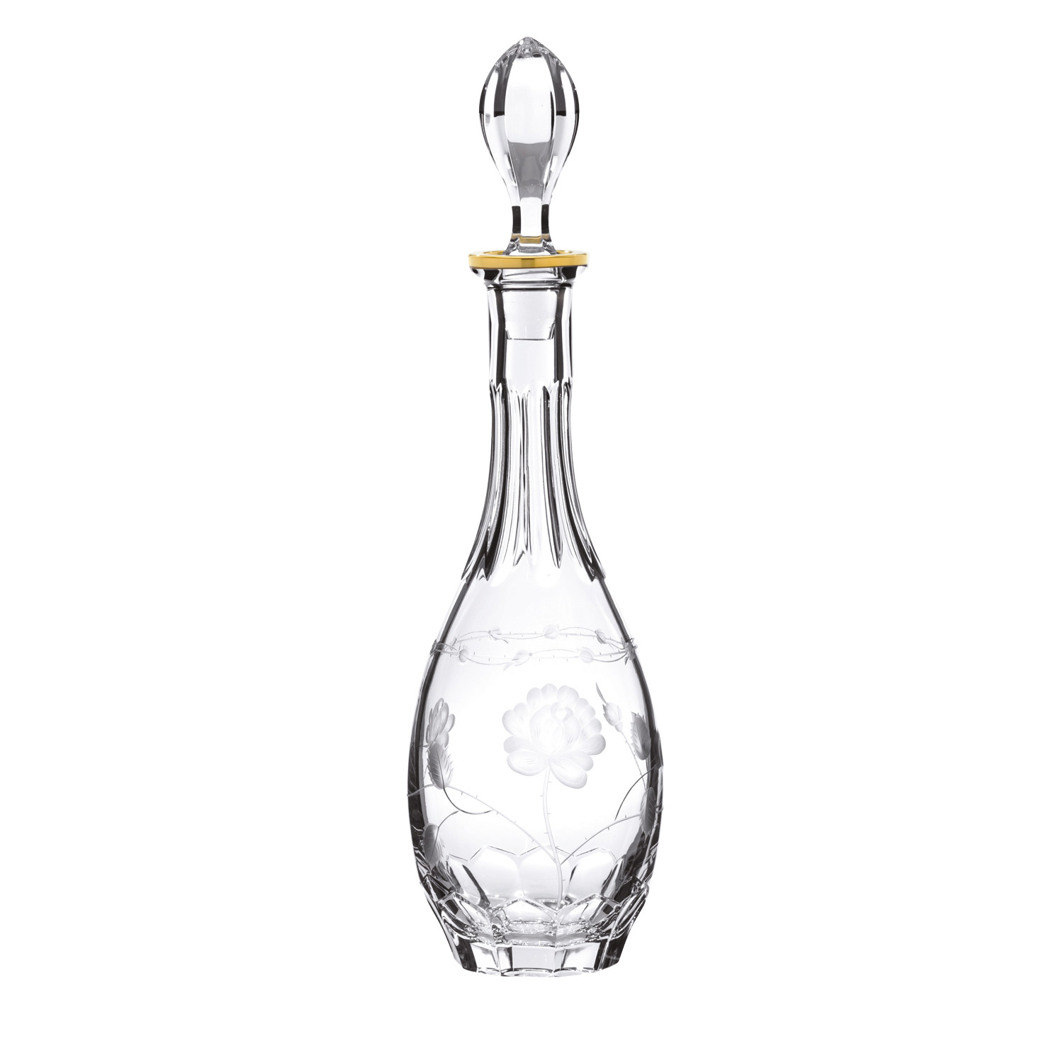 Wine carafe decanter crystal Monrose Gold Clear (37.3 cm)