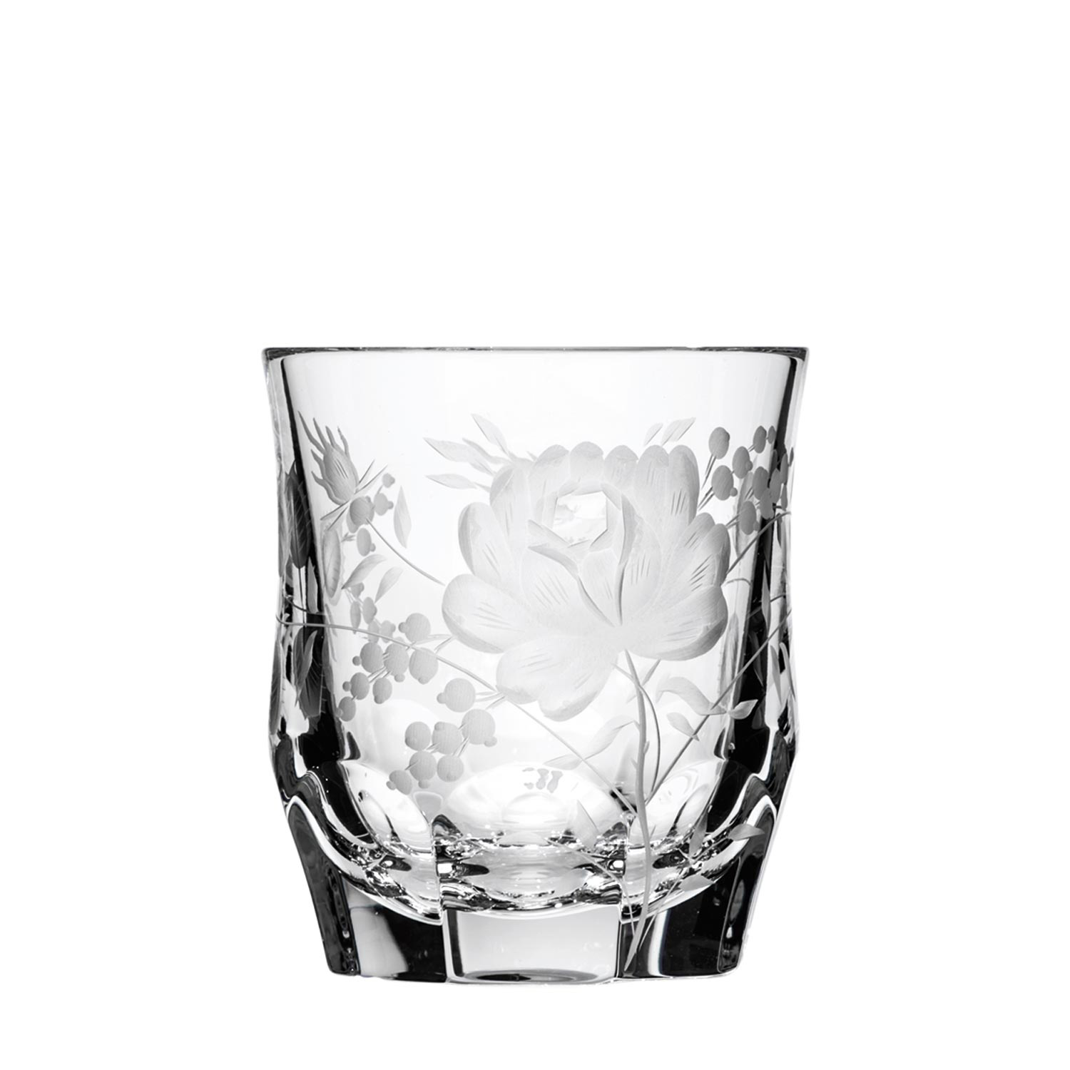 Whiskey glass crystal Primerose azur (9 cm)