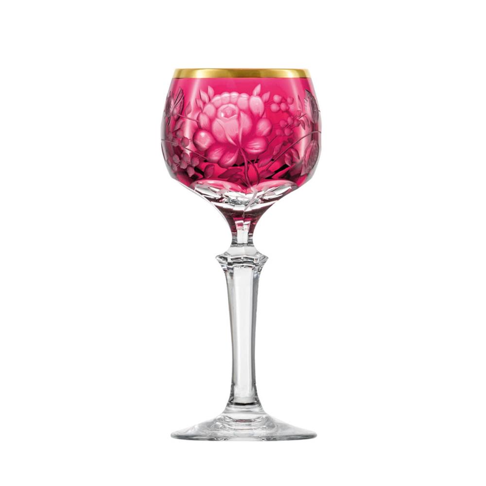 LIQUEUR GLASS CRYSTAL Primerose Gold rubin (14,3 cm)