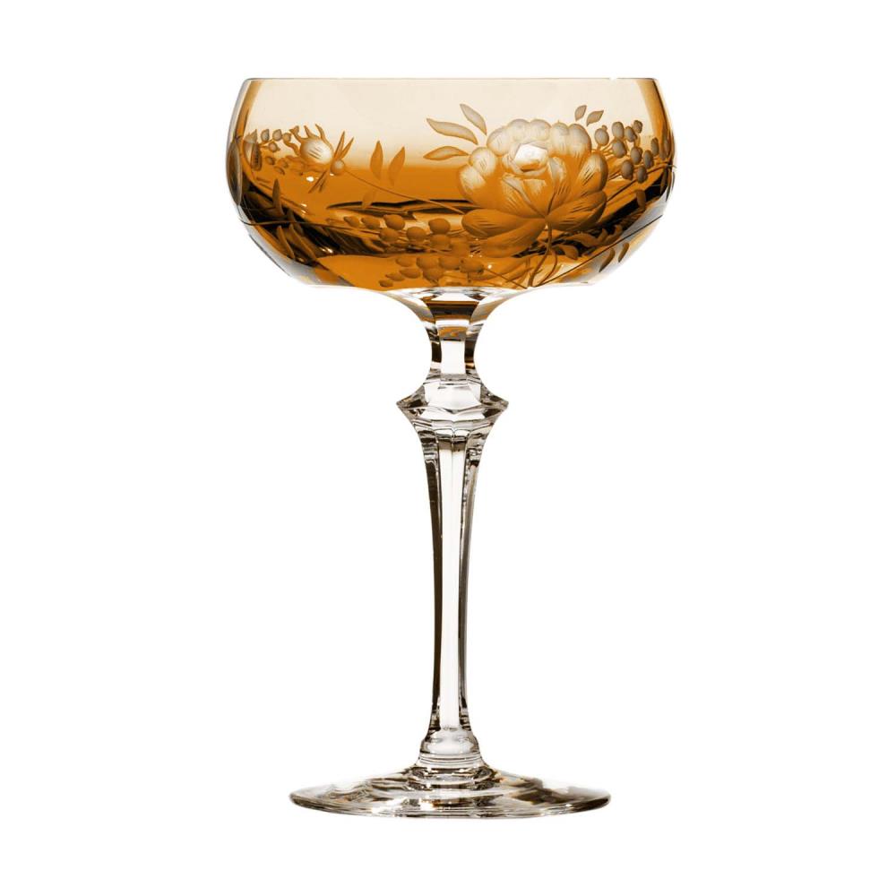 Cocktail glass crystal Primerose amber (17,5 cm)