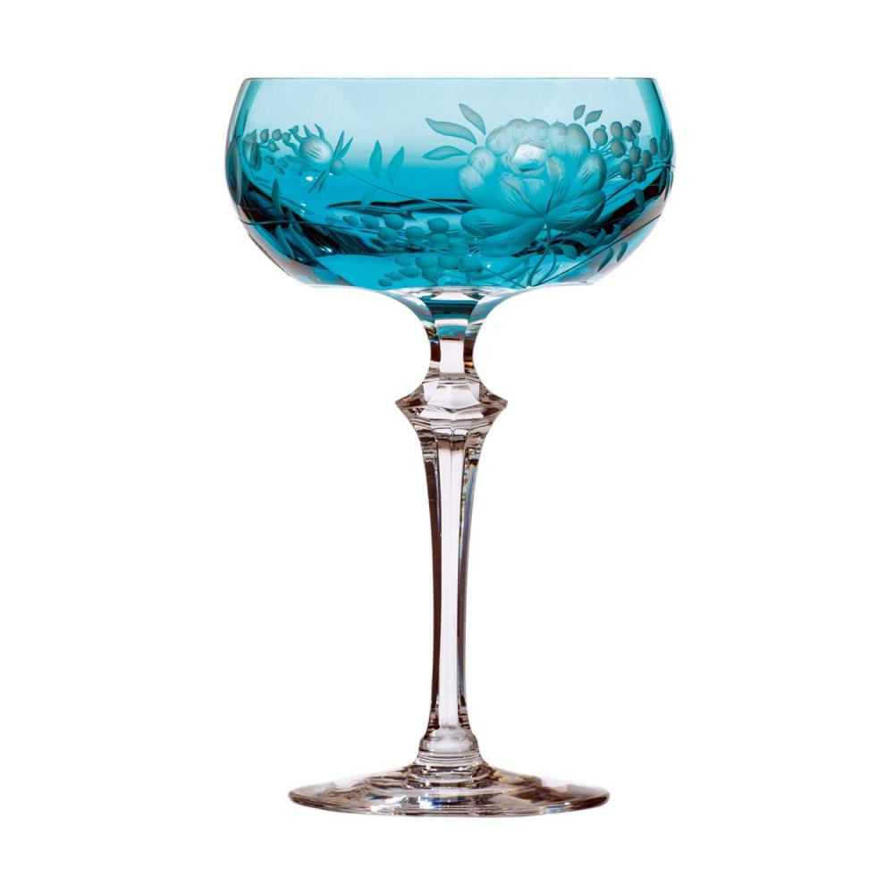 Cocktail glass crystal Primerose azur (17,5 cm)