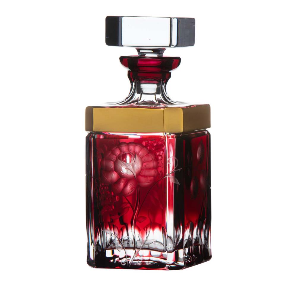 Whiskykaraffe Kristall Primerose Gold rubin (25 cm)