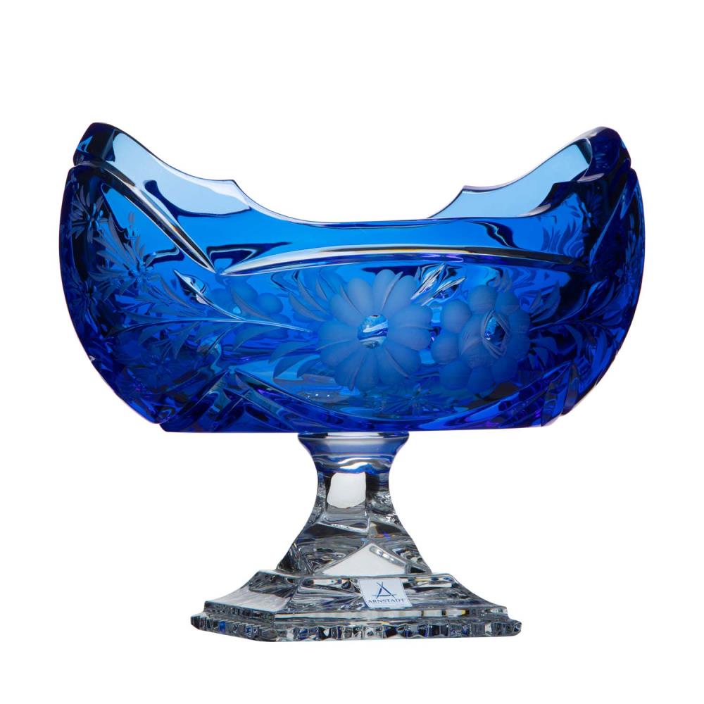 Jardiniere Kristallglas Natalie aqua (26 cm)