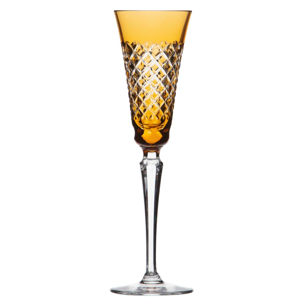 Champagne glass crystal Karo lavender (26,5 cm)