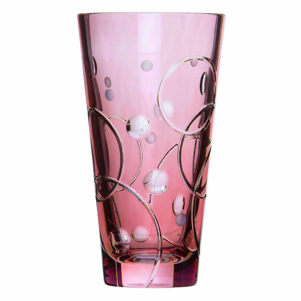 Vase Kristallglas Circle rosalin (28 cm)