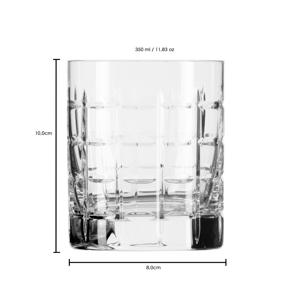 Whiskey glass crystal Las Vegas clear (10 cm)
