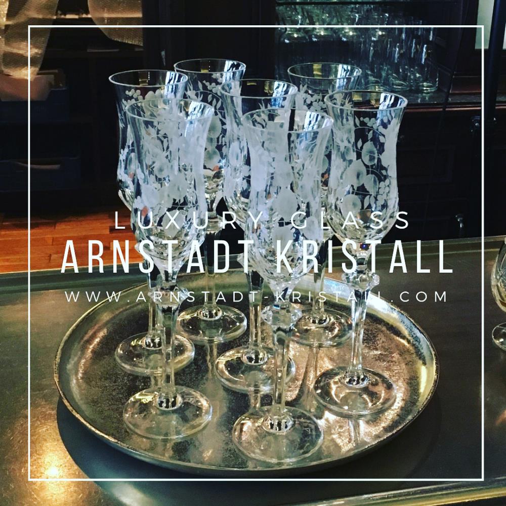 Champagne glass crystal Primerose clear (26 cm)
