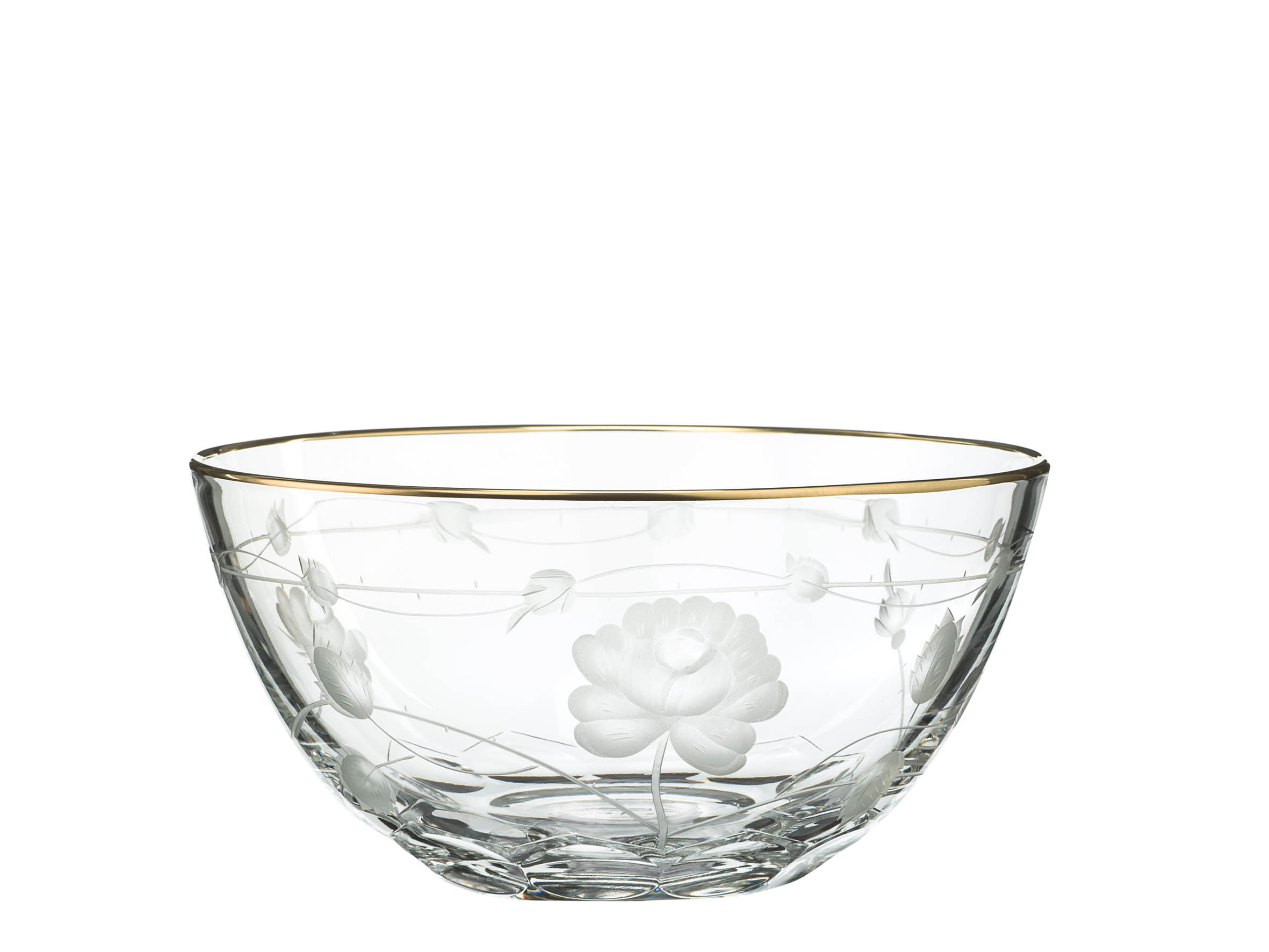 Dessertschale Kristallglas Monrose Gold (13 cm)