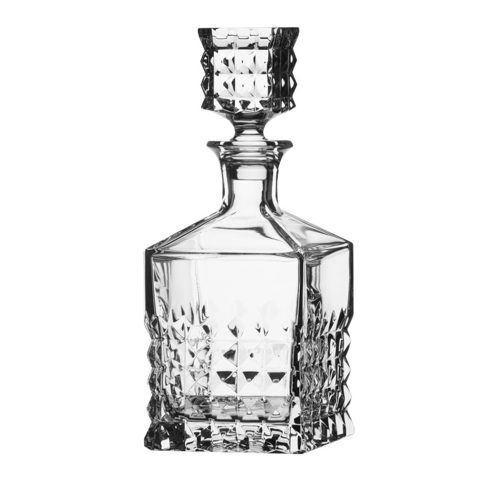 Whisky Karaffe Kristallglas Rocks eckig (25 cm)