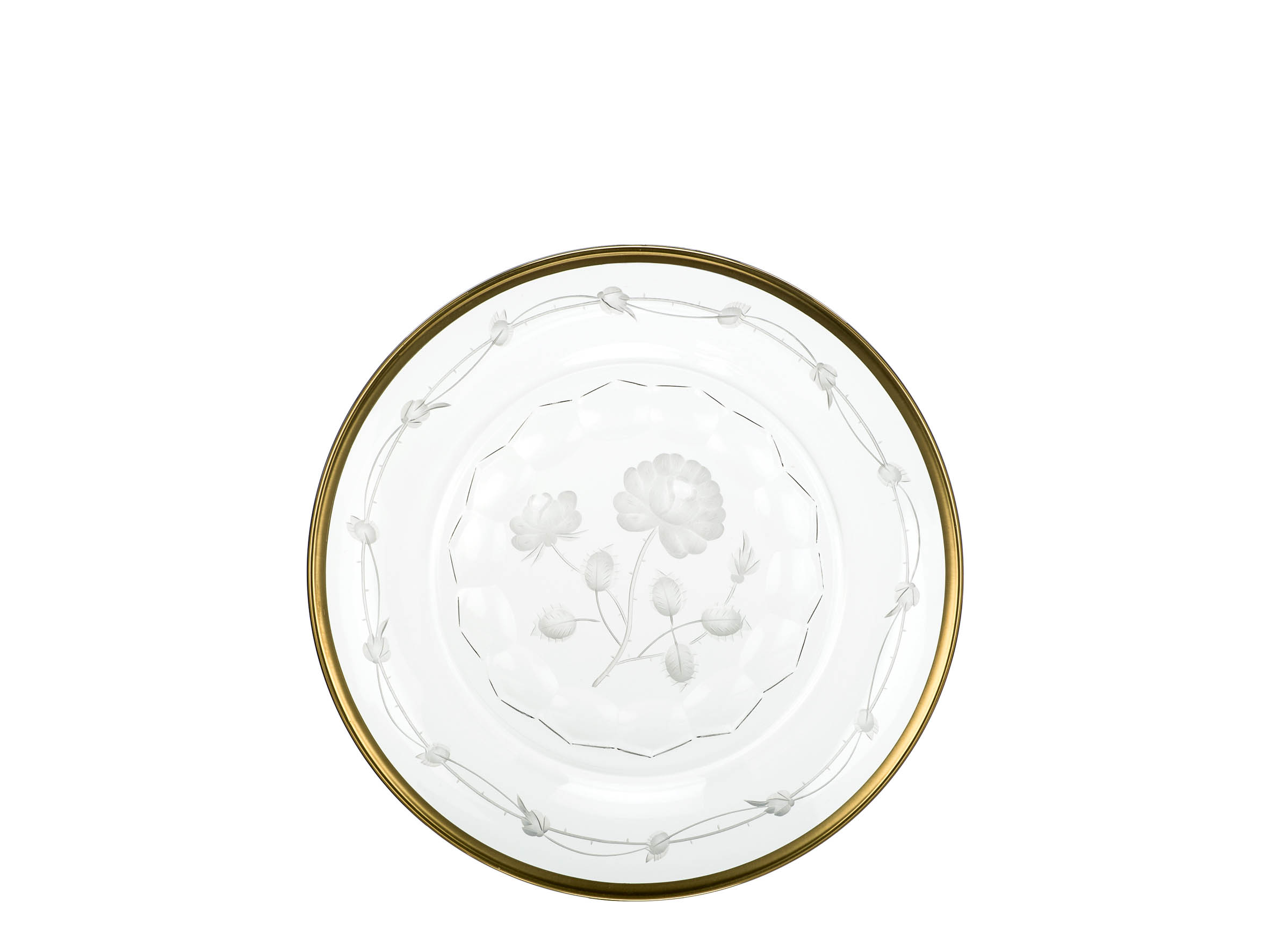 Speiseteller Kristallglas Monrose Gold (28 cm)