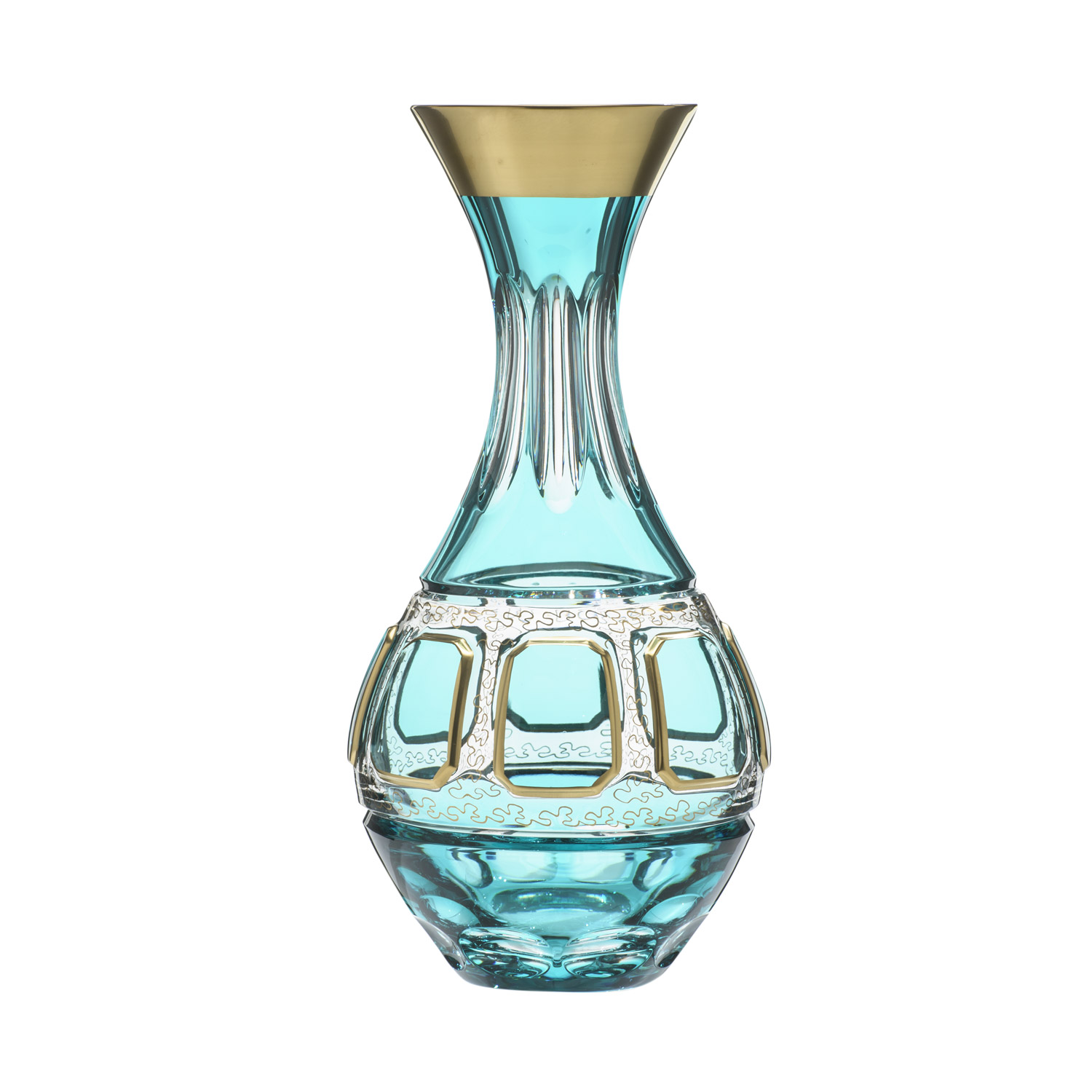 Wine carafe decanter crystal ANTIKE azure (26.5 cm)