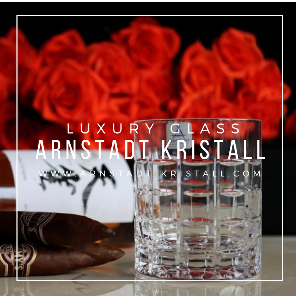 Whiskey glass crystal Las Vegas clear (9,3 cm)