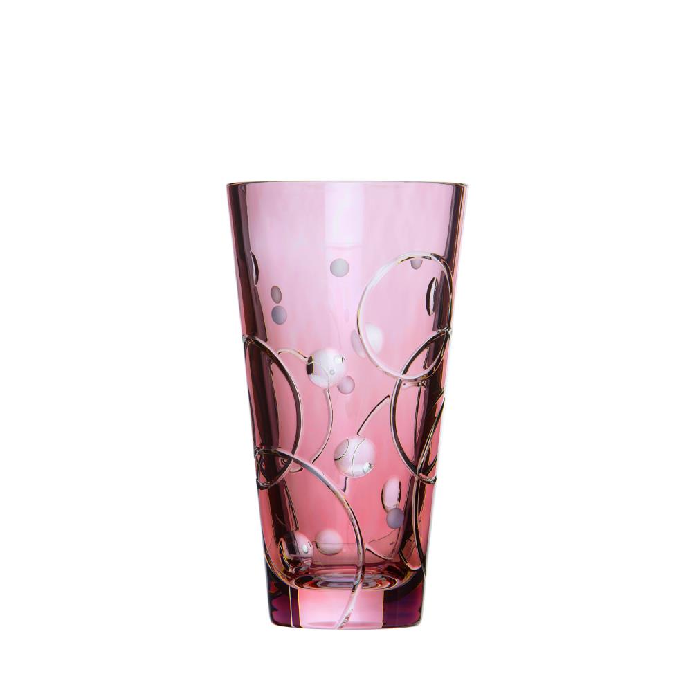 Vase Kristallglas Circle rosalin (23 cm)