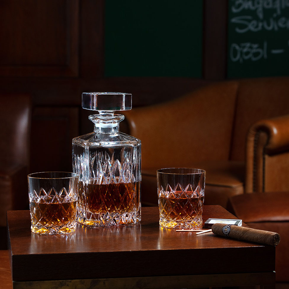 Whiskey decanter Crystal Venedig clear (25 cm)