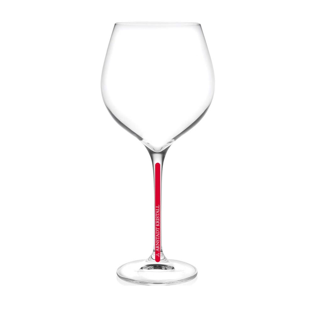 Red wine glass crystal Redstripe clear (22,6 cm)