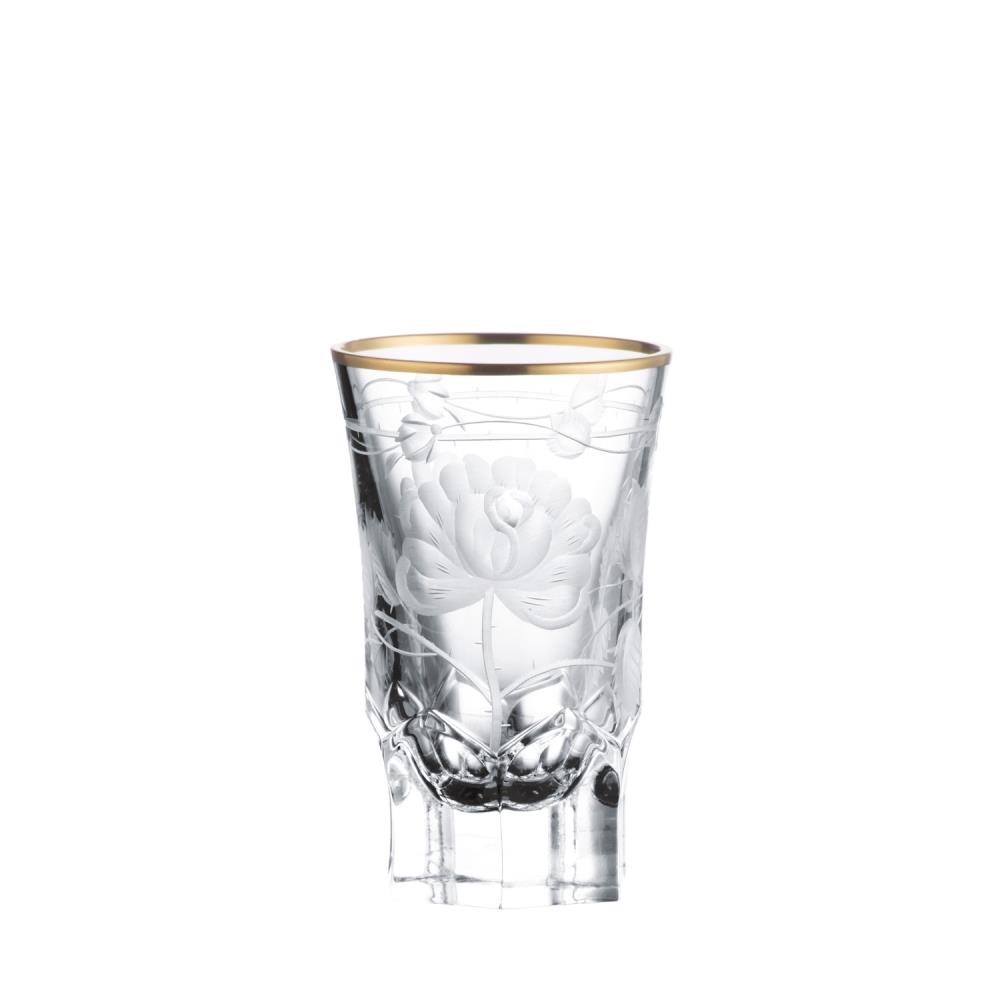Schnapsglas Stamper Kristall Monrose Gold